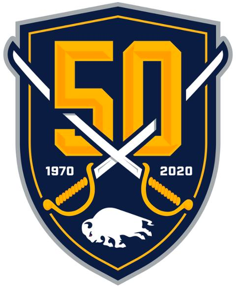 Buffalo Sabres 2020 Anniversary Logo fabric transfer version 2